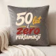 Poduszka Dekoracyjna Na 50 Rocznicę Ślubu Prezent Dla Pary: 50 Lat I Zero Reklamacji Poduszka Dekoracyjna Na 50 Rocznicę Ślubu Prezent Dla Pary: 50 Lat I Zero Reklamacji