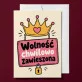 Kartka z Życzeniami Na Wieczór Panieński Dla Kobiety: Zawieszona Wolność