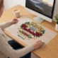 Podkładka Na Biurko 40x60cm Na 50 Rocznicę Ślubu Prezent Dla Mężczyzny: Złota Siła Naszej Miłości