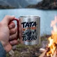 Kubek Metalowy z Karabińczykiem Na Dzień Ojca Prezent Dla Taty Mężczyzny: Tryb Turbo Kubek Metalowy z Karabińczykiem Na Dzień Ojca Prezent Dla Taty Mężczyzny: Tryb Turbo