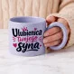 Kubek Z Okrągłym Uchem Dla Mamy Chłopaka Prezent Na Dzień Mamy Dla Kobiety: Ulubienica Syna