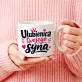 Kubek Z Okrągłym Uchem Dla Mamy Chłopaka Prezent Na Dzień Mamy Dla Kobiety: Ulubienica Syna