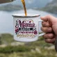 Kubek Emaliowany Na Dzień Mamy Prezent Dla Mamy Kobiety: Elegancka Mama Kubek Emaliowany Na Dzień Mamy Prezent Dla Mamy Kobiety: Elegancka Mama