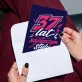 Kartka z Życzeniami Dla 37 Latki Na 35 Urodziny Dla Kobiety: Esportowa Elegancja