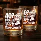 Szklanka Do Whisky Na 40 Urodziny Prezent Dla Kobiety: 40? Podaj Lód I Komplementy