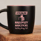 Oficjalnie najlepszy nauczyciel - Czarny kubek ceramiczny Oficjalnie najlepszy nauczyciel - Czarny kubek ceramiczny
