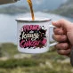 Kubek Emaliowany Na 18 Prezent Dla Kobiety: Kawowy Chaos Kubek Emaliowany Na 18 Prezent Dla Kobiety: Kawowy Chaos