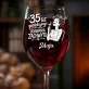 Kieliszek Do Wina z Grawerem Na 35 Rocznice Ślubu Prezent Na Walentynki Dla Kobiety: 35 Lat Perfekcyjnego