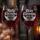 Dwa Kieliszki Do Wina Dla Chrzestnych Prezent Dla Pary: Chrzestni Duo Dwa Kieliszki Do Wina Dla Chrzestnych Prezent Dla Pary: Chrzestni Duo