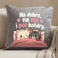 Poduszka Dekoracyjna Na Ślub Prezent Dla Pary Młodej Pary: Na Dobre, Na Złe I Pół Kołdry.