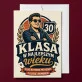 Kartka z Życzeniami Na 30 Urodziny Dla 30 Latka Mężczyzny: Retro Emblemat Męskości