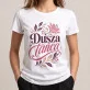 Koszulka Damska Biała Dla Tancerki Prezent Dla Kobiety: Botaniczny Taniec
