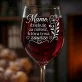 Kieliszek Do Wina Dla Mamy Prezent Na Dzień Mamy Dla Kobiety: Podziękowanie Dla Mamy