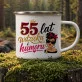 Kubek Emaliowany Na 55 Urodziny Prezent Dla 55 Latki Kobiety: Wdzięk I Humor