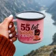 Kubek Emaliowany Na 55 Urodziny Prezent Dla 55 Latki Kobiety: Wdzięk I Humor