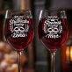 Dwa Kieliszki Do Wina Na Rocznicę Ślubu Prezent Na Walentynki Dla Pary: Duet Przysięgi Dwa Kieliszki Do Wina Na Rocznicę Ślubu Prezent Na Walentynki Dla Pary: Duet Przysięgi