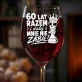 Kieliszek Do Wina Na 60 Rocznicę Ślubu Prezent Na Walentynki Dla Kobiety: 60 Lat Razem Królowa