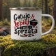 Kubek Emaliowany Dla Kucharza Prezent Dla Mężczyzny: Suchy Humor Kuchenny