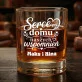 Szklanki Do Whisky z Grawerem Na Dzień Babci i Dziadka Prezent Dla Babci i Dziadka Pary: Serce Domu I Naszych