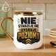Kubek Z Nadrukiem Na Urodziny Prezent Dla Mężczyzny: Zyskuję Poziomy Kubek Z Nadrukiem Na Urodziny Prezent Dla Mężczyzny: Zyskuję Poziomy