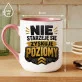 Kubek Z Nadrukiem Na Urodziny Prezent Dla Mężczyzny: Zyskuję Poziomy Kubek Z Nadrukiem Na Urodziny Prezent Dla Mężczyzny: Zyskuję Poziomy