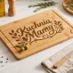 Deska Do Krojenia Na Dzień Mamy Prezent Dla Mamy Kobiety: Ciepło Kuchni Mamy