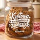 Słoik Na Ciastka z Grawerem Na Wielkanoc Prezent Dla Kobiety: Królowa Czekoladowych Słoik Na Ciastka z Grawerem Na Wielkanoc Prezent Dla Kobiety: Królowa Czekoladowych