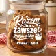 Słoik Na Ciastka z Grawerem Na Wesele Prezent Dla Pary Młodej Pary: Razem Na Zawsze I Słoik Na Ciastka z Grawerem Na Wesele Prezent Dla Pary Młodej Pary: Razem Na Zawsze I