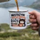 Kubek Emaliowany Dla Kociary Prezent Dla Kobiety: Koci Humor I Kawa