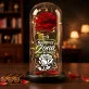 Wieczna Róża W Szkle Dla Żony Prezent Na Rocznicę Ślubu Dla Kobiety: Najlepsza Żona - Róża