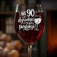 Kieliszek Do Wina Na 90 Urodziny Prezent Dla Kobiety: 90 - Tylko Perfekcji Kieliszek Do Wina Na 90 Urodziny Prezent Dla Kobiety: 90 - Tylko Perfekcji