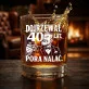 Szklanka Do Whisky Na 40 Rocznicę Ślubu Prezent Dla Mężczyzny: Dojrzewał 40 Lat. Pora Nalać.
