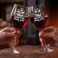 Dwa Kieliszki Do Wina Na Walentynki Prezent Na Rocznicę Dla Pary: Serce I Wino