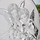 Aniele Boży - Anioł stróż - Srebrny Obrazek z Grawerem