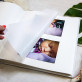 Pamiątka Chrztu listki - Personalizowany Album na zdjęcia