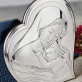Pamiątka Pierwszej Komunii - Matka Boska - Srebrny Obrazek z Grawerem