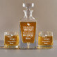 Pan i Władca - Zestaw Grawerowana Karafka I Szklanki Do Whisky Pan i Władca - Zestaw Grawerowana Karafka I Szklanki Do Whisky