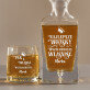 Pan i Władca - Zestaw Grawerowana Karafka I Szklanki Do Whisky Pan i Władca - Zestaw Grawerowana Karafka I Szklanki Do Whisky