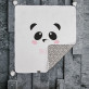 Panda - Kocyk dziecięcy z nadrukiem