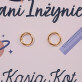 Pani inżynier - Pozłacane kolczyki kółka