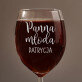 Panna młoda - Grawerowany Kieliszek do wina
