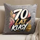 Poduszka Dekoracyjna Na 70 Urodziny Prezent Dla Kobiety: 70 Lat Klasy Poduszka Dekoracyjna Na 70 Urodziny Prezent Dla Kobiety: 70 Lat Klasy