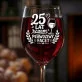 Kieliszek Do Wina Na 25 Lecie Ślubu Prezent Dla Mężczyzny: 25 Lat Razem Facet