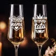 Dwa Kieliszki Do Szampana Dla Przyszłych Rodziców Prezent Dla Pary: Przyszli Rodzice Duo