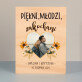 Piękni młodzi zakochani - Wydruk na drewnie