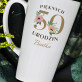 pięknych 50 urodzin kwiaty - Personalizowany Kubek