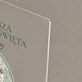 Pierwsza Komunia Święta Boża Miłość dziewczynka - Wydruk na szkle akrylowym z podstawką