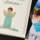 Pierwsza komunia święta chłopiec aniołek - Personalizowany Album na zdjęcia