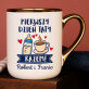 Pierwszy dzień taty razem - Kubek ceramiczny ze złotym rantem