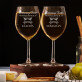 Pierwszy Toast - Dwa Grawerowane Kieliszki do wina